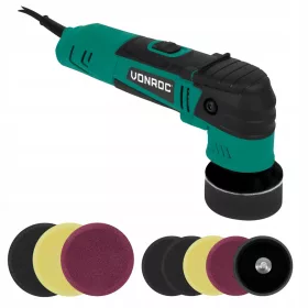    Vonroc 400W kétfunkciós polírozó | Ø50 ÉS Ø75MM | 8 db betétet tartalmaz