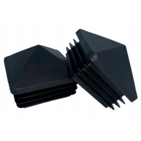 Műanyag Oszlopsapka - Borítéksapka 80x80 20DB FEKETE