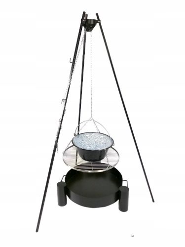  Állvány zománcozott üsttel 14L + Kandalló 50cm