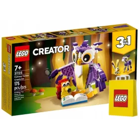    LEGO Creator 3 az 1-ben 31125 fantasztikus erdei lény + LEGO papírzacskó