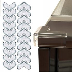   Gyermekbiztonsági biztosítás - VÉDŐ SZILIKON SAROK SAROK, ÁTLÁTSZÓ, 20 DB