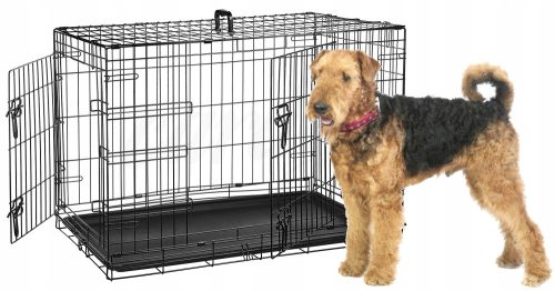 Ketrec, kennel kutyáknak - Nagy fém kennel ketrec lejátszás a kutya XL -hez