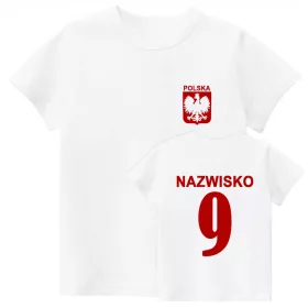   Gyerek póló - Lengyel nemzeti csapat ing nyomtatással. 164