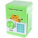 Pénz doboz - Piggy Bank Kitty Green Safe Banknotes és érmék számára