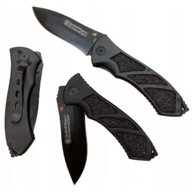   Kés, machete - Smith&Wesson Border Guard Coal Ed összecsukható kés
