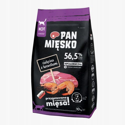 Granulátum macskáknak - Mr. Cat Cat Cat, egy borjúhús, garnélarák s 10 kg