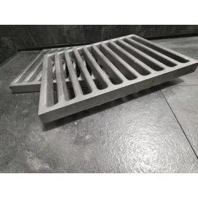   Grillrácsok - Öntöttvas kandalló rostély, grill tűzhely rostély, 30x26 cm