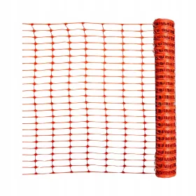 Sorompókerti szegélyháló, narancssárga, 1/50 m
