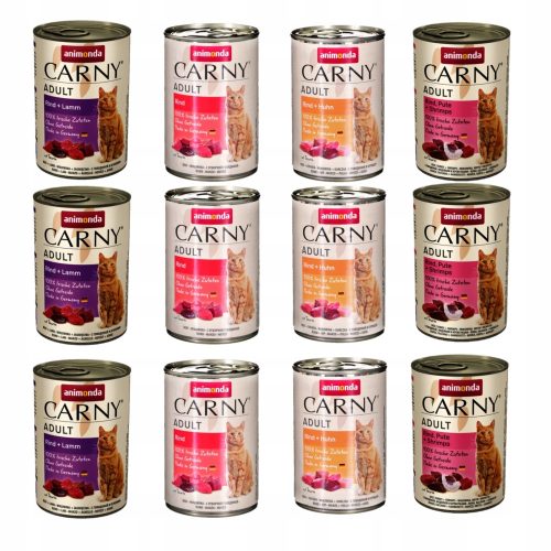 Konzerv macskáknak - Animonda Carny felnőtt macskakeverékhez 12x400g