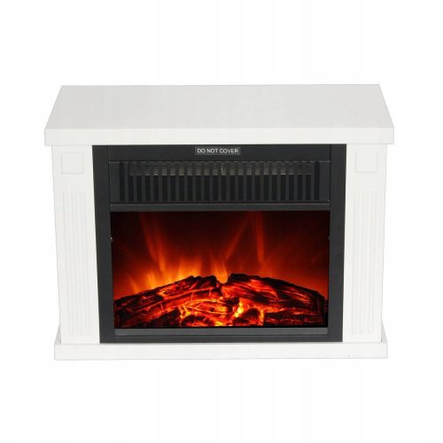 El Fuego álló kandalló fűtés funkcióval, fehér, 1200 W, 34 x 25 x 17 cm