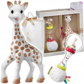    Sophie la Girafe fogazó, műanyag, barna és bézs árnyalatú
