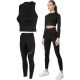 Fitness ruhakészlet - 4f nadrágkészlet felső sport melltartó. XS/s