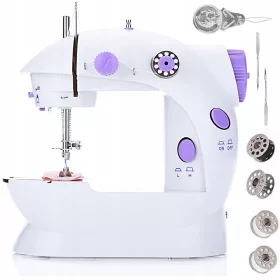   Varrógép - Erős mini varrógép + tápegység + adalékanyagok