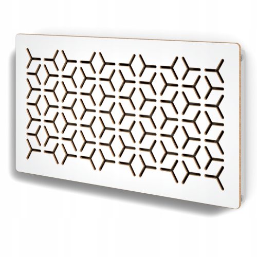  Radiátor burkolat, MDF lap, 99 x 68 cm, fehér