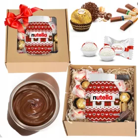   Dobozcsomag készlet csomag ajándék Nutella Ferrero Rafaello Merci Mikołaj Mikołajki