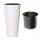  Prosperplast DTUS400-S449 virágcserép 40 cm x 76,2 cm fehér + Belső betét IWKS400 kerek cserepekhez