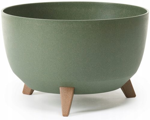 BratGO virágcserép 40 cm x 40 x 25 cm átmérő 40 cm műanyag zöld árnyalatok