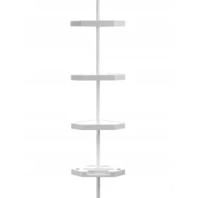 Teleszkópos fürdőszoba polc a zuhany alatt