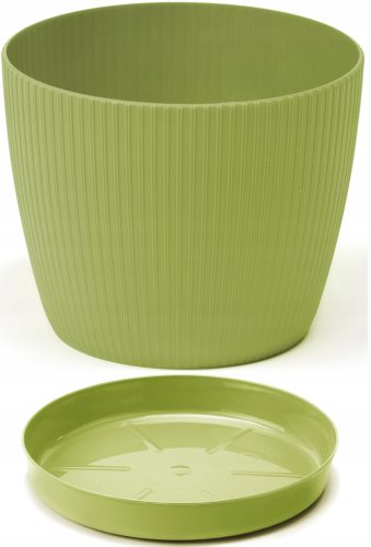  BratGO virágcserép 30 cm x 30 x 25 cm átmérőjű 30 cm műanyag árnyalatú zöld