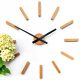 Óra - ModernClock fekete, réz falióra, 65 cm
