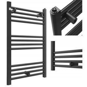   Gránitán vizes fürdőszobai radiátor 348 W 500 x 800 mm fekete