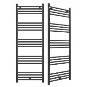   Gránitán vizes fürdőszobai radiátor 609 W 500 x 1400 mm fekete