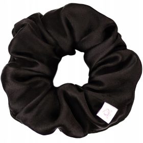   Gyermek hajgumi - Selyem haj elasztikus fekete m queen alvásból