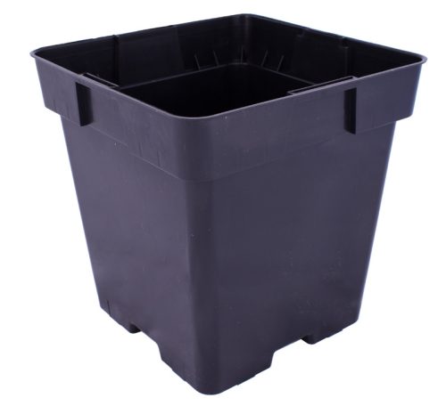  Virágcserep Edoniczki.pl 18 cm x 18 x 18 cm átmérő 18 cm műanyag fekete