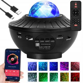 Csillagos LED csillag projektor éjjeli lámpa ajándékért