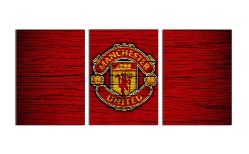 Falfestészet - 3x Wall Image Manchester United 50x70