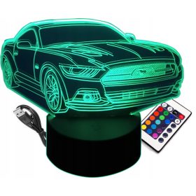   Gyermek éjszakai lámpa - 3D LED éjjeli lámpa F1 Auto Aston Martin