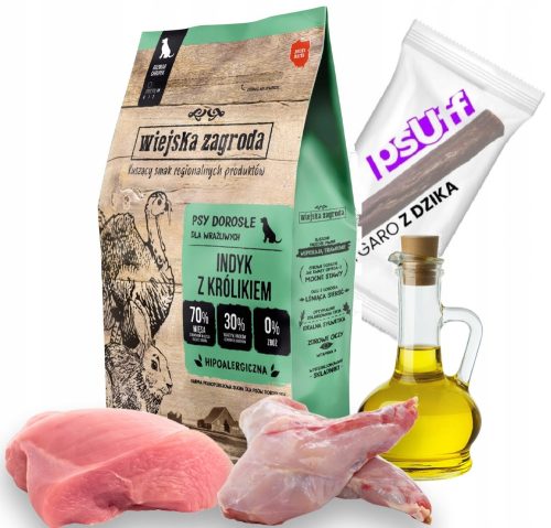 Kutyaeledel - COUNTRY FARM Pulyka és nyúl 9 kg-os kis fajták