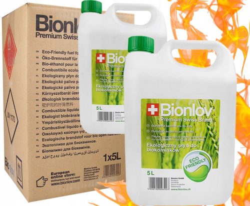 Tüzelőanyag bio kandallóhoz - Bioetanol bio kandalló bio kandalló üzemanyag -etanol 10l