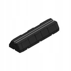   Légcsatorna - Fekete rezgéscsillapító gumi talp 600x95x180