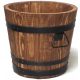  Drewdon virágcserép 35 cm x 35 x 31 cm átmérője 35 cm fafekete, barna és bézs árnyalatai