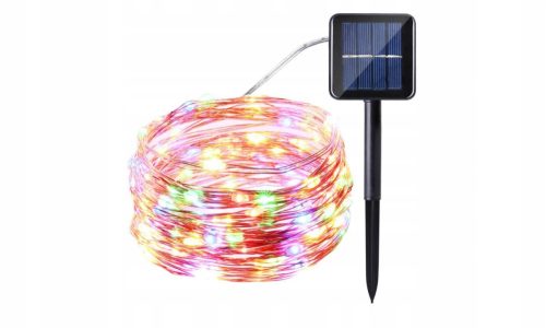 Karácsonyi fények - Kerti lámpák 12m 100led Girlanda Solar Szent