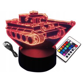   Gyermek éjszakai lámpa - 3D LED éjjeli lámpa szuper auto mustang gt autó