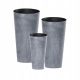  Prosperplast virágcserép 30 cm x 30 x 57,2 cm átmérő 30 cm műanyag szürke és ezüst árnyalatok