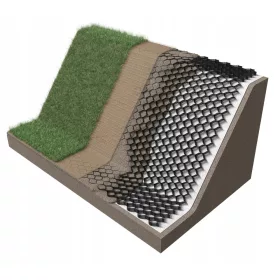   Kerti rács - Geocrata skarpa parkoló gyep -19,5 m2 magasság 10 cm