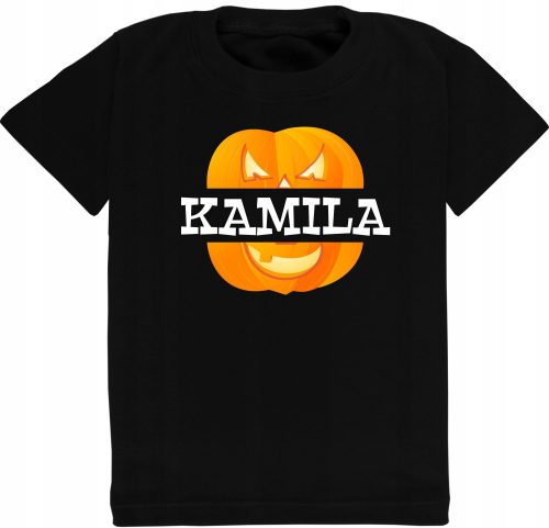 Gyerek póló - Gyerek T -piró tök a Halloween névvel