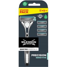    Wilkinson Quattro Titanium Sensitive borotva patronokkal + 5 patronnal