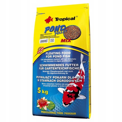  Tropical Pond Pellet Mix S haleledel 5 kg 50 l