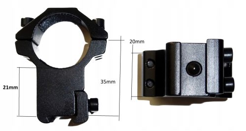 Légfegyver tartó - Telepítés a teleszkópos szélemeléshez 11 mm 25 mm magas
