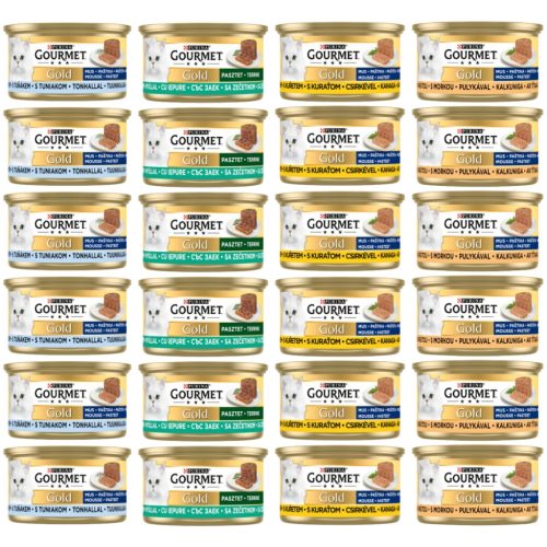  Gourmet Gold Mousse Mix 4 ízű 85g x 24