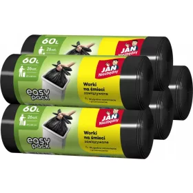   Szemeteszsákok - Szeméttáskák fekete Jan szükséges 60L 26pcs x5