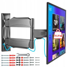    TV-FELSZERELÉS 32-60"-OS TV-HEZ, UNIVERZÁLIS FORGATÓ, ÁLLÍTHATÓ AKKASZ