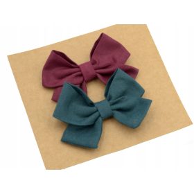   Gyermek hajcsat - Mandzsettázott íjak íjak bordó bordo palack