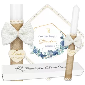   Keresztelő gyertya - Keresztelés Robe Eco Baptism Boho Rubin CL