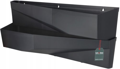  Kotarbau virágcserép 78 cm x 19 x 33 cm, antracit műanyag