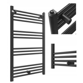   Gránitán vizes fürdőszobai radiátor 487 W 600 x 1000 mm fekete